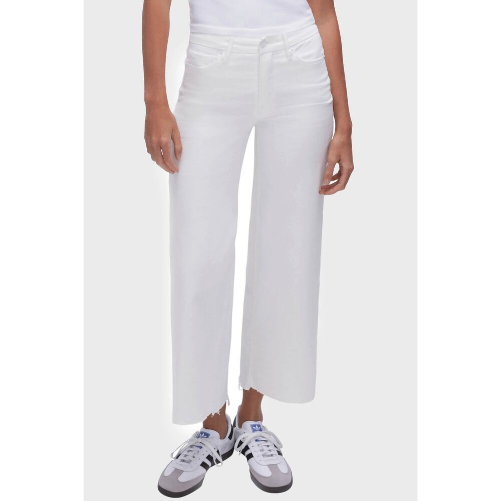 Good American White Wide Leg Jeans